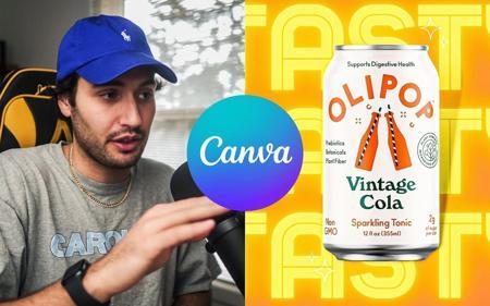 我试着用Canva制作一个商业产品