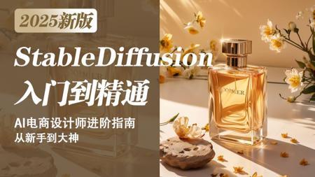 【AI绘画教程】专为电商设计师打造的StableDiffusion入门教程，从0到1掌握AI绘图+商业落地系列SD教程！基础入门+实战案例，一周掌握SD
