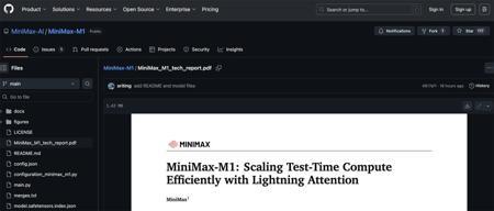 MiniMax开源首个推理模型，456B参数，性能超DeepSeek-R1，技术报告公开