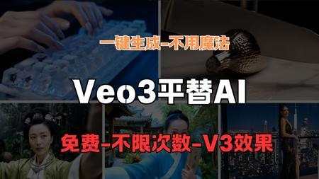 我找到了Veo3的平替AI！无需魔法，AI ASMR、自拍视角、修仙Vlog、苗疆少女等等全都搞定