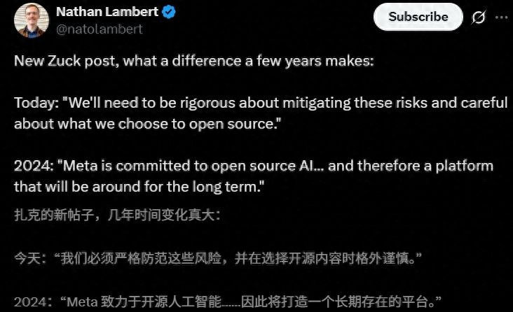 小扎一夜反水,背刺开源,亲手葬送「Llama神话」,股价大涨12%