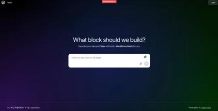 WordPress重磅推出AI工具Telex 简化网站构建过程