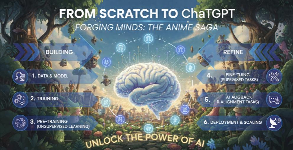从零到ChatGPT，大语言模型 (LLM) 是如何炼成的？