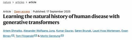Nature重磅:魔改GPT-2,AI帮你预测未来20年健康风险,涉及1000+疾病
