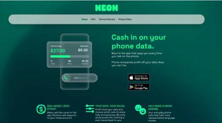 争议应用Neon Mobile冲上美区App Store第二：录制通话数据卖给AI公司，用户隐私换零花钱